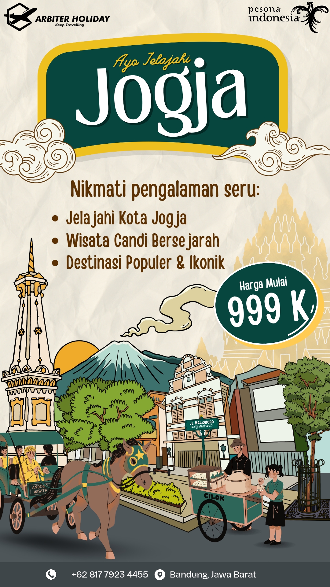 Paket wisata jogja dari subang